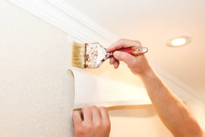 Pose de papier peint à Grailhen — revêtements muraux et toiles de verre